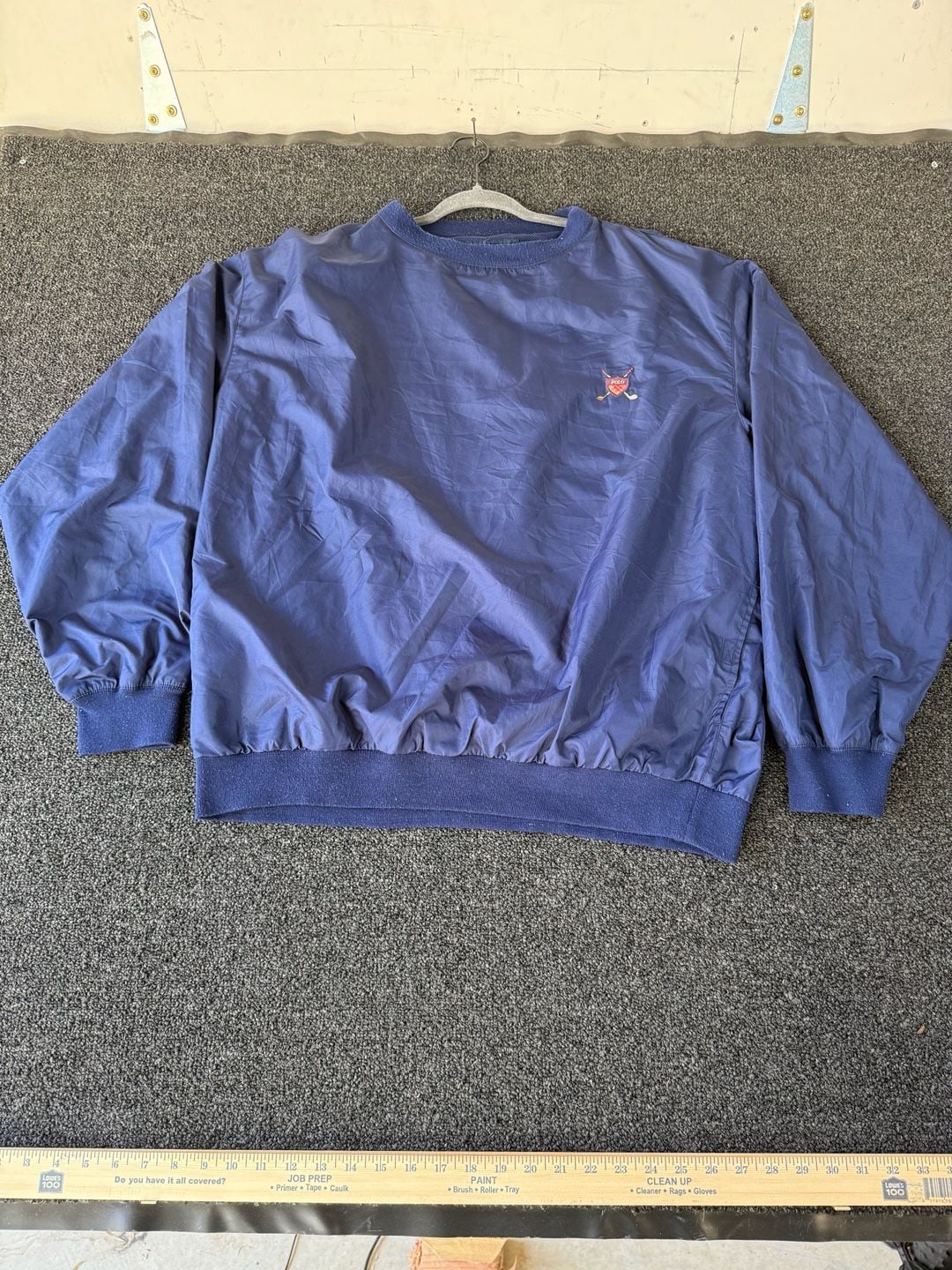 Polo Golf Ralph Lauren Navy Blue Windbreaker Pullover Xl